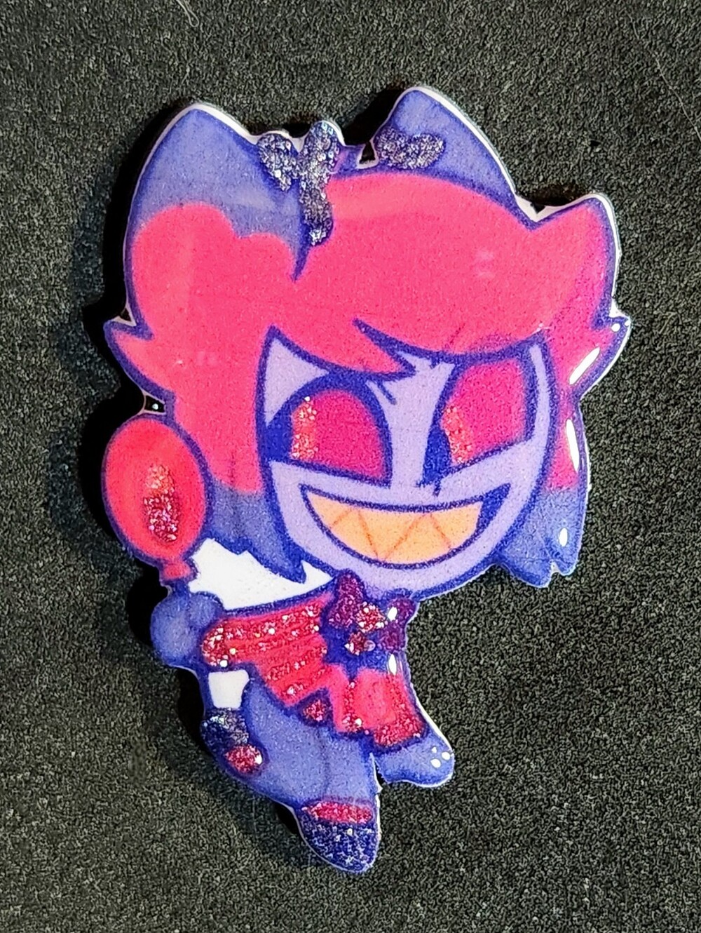 Alastor Glitter Pin - Hazbin Hotel